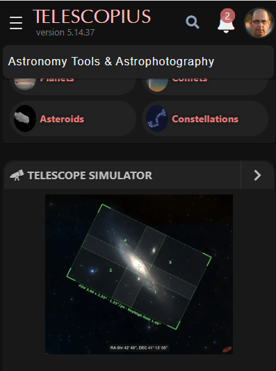 תוכנת Telescopius